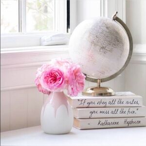 Isaac Mizrahi Loves XO Sienna Vase Pink & Cream | New in Box